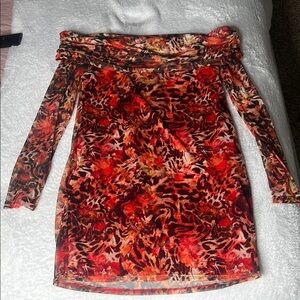 Vibrant Off-Shoulder Dress